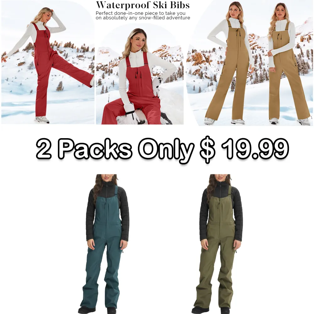 🔥❄️ Women’s Snow Bibs – Insulated, Waterproof & Ready for Winter Adventure | Winter Sale – Up to 50% OFF!