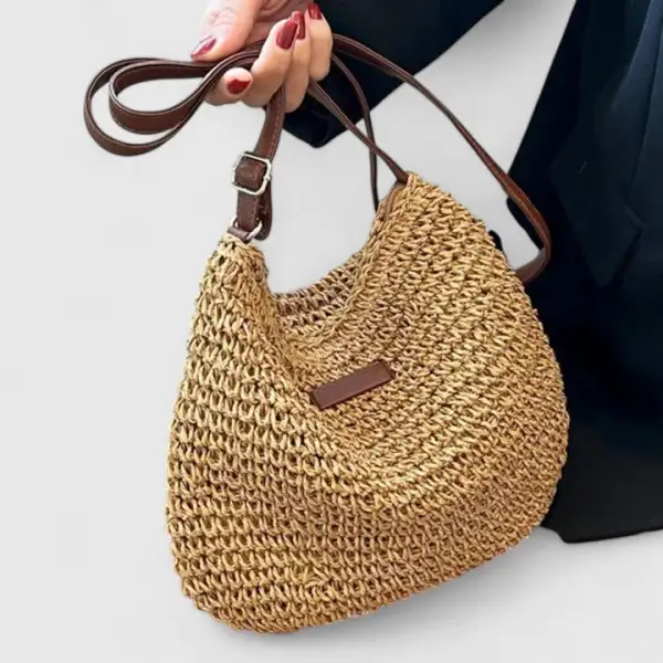 Panel Front Twill Handbag