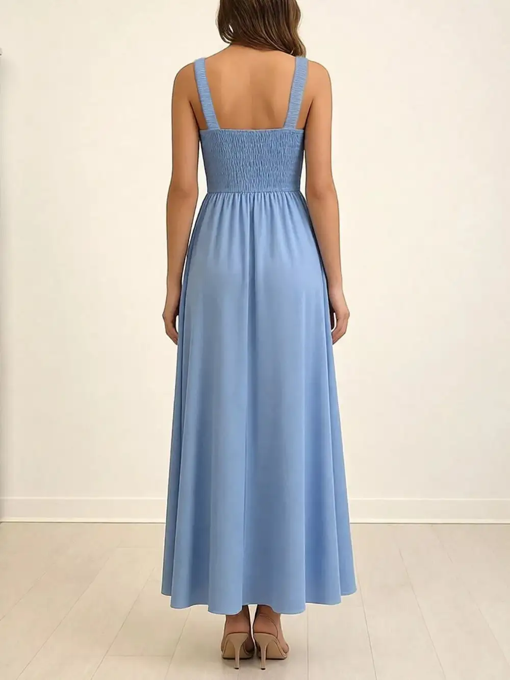 Clean Line Slit Maxi Dress