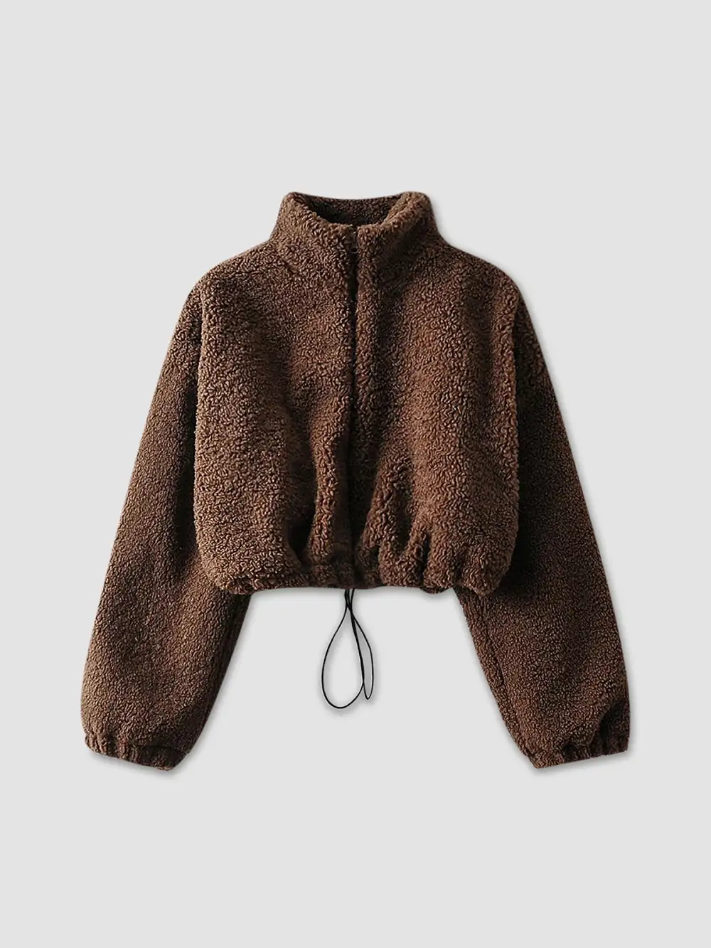 Teddy Cub Zip Mockneck Fleece Jacket