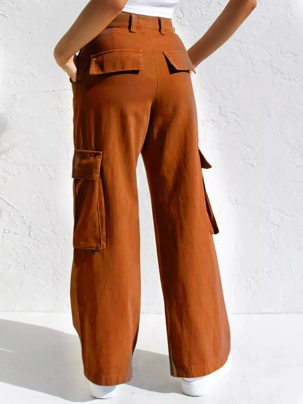 Polished High Waist Wide Leg Denim Jeans