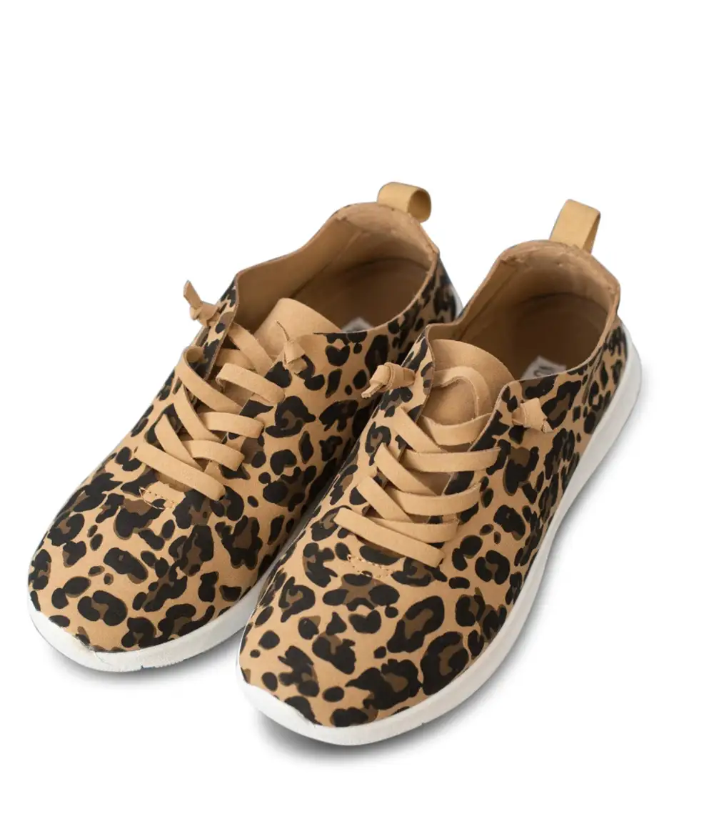 Women’s Leopard Print Padded Casual Sneakers