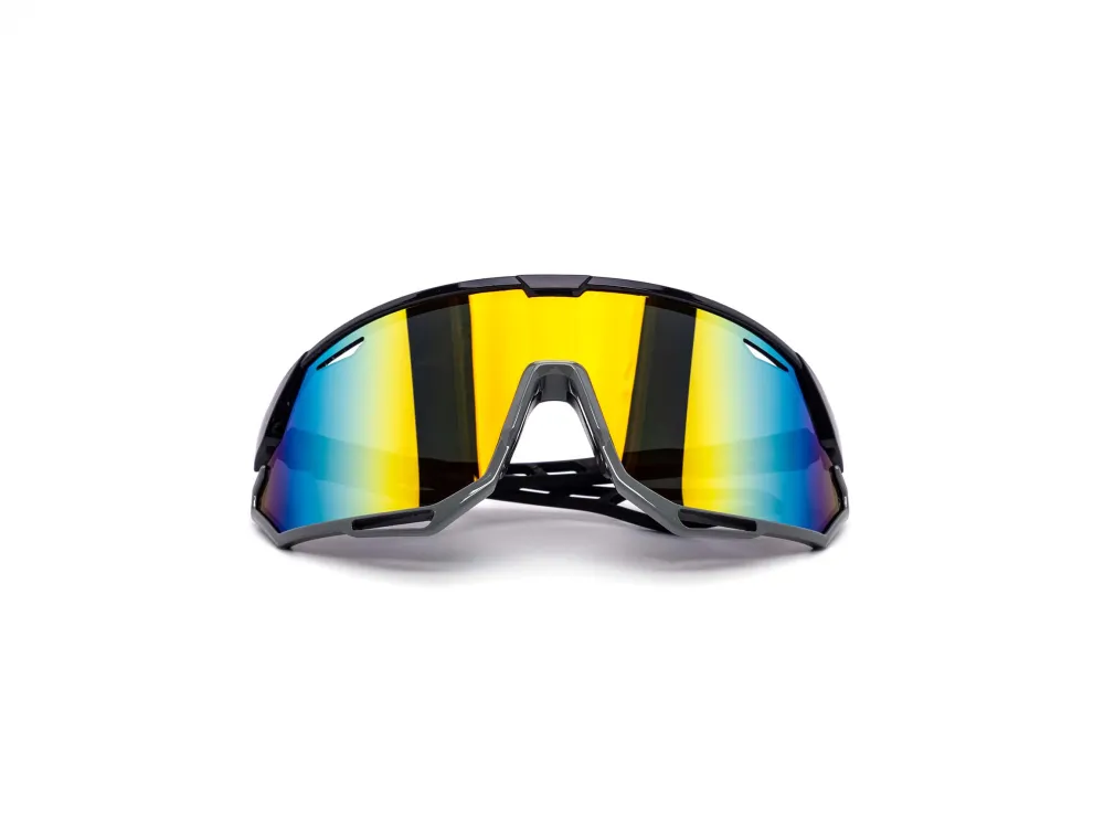 12-Pack Oversized Sport Shield Dark Lens Sunglasses