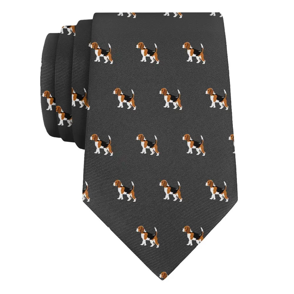 Beagle Dog Pattern Necktie
