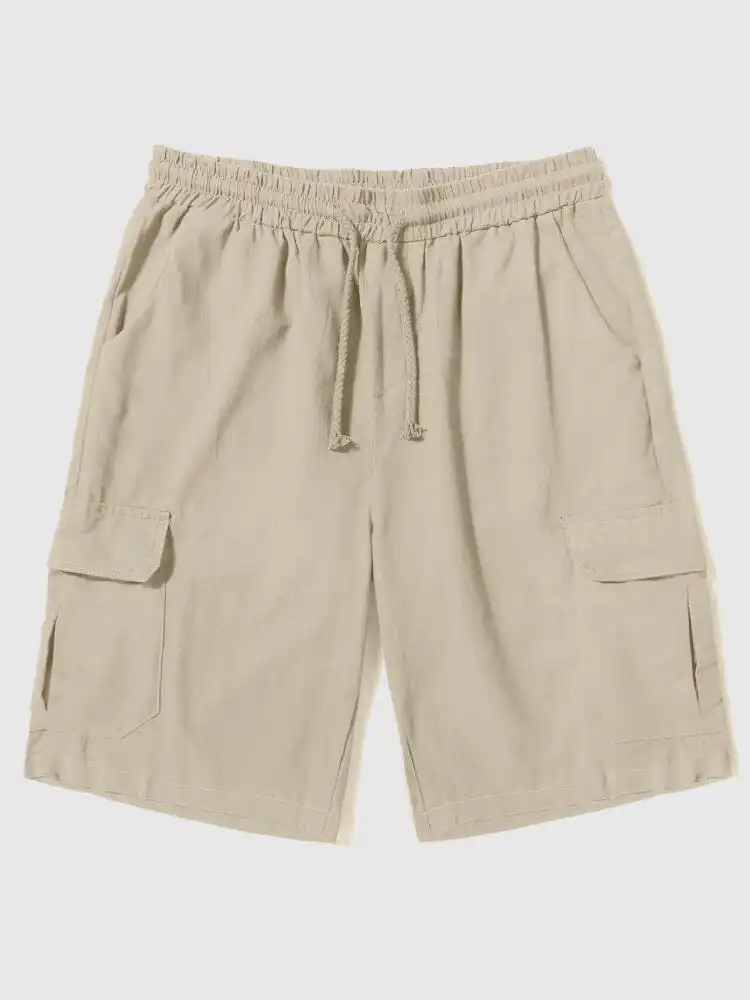 Linen with Pockets Shorts