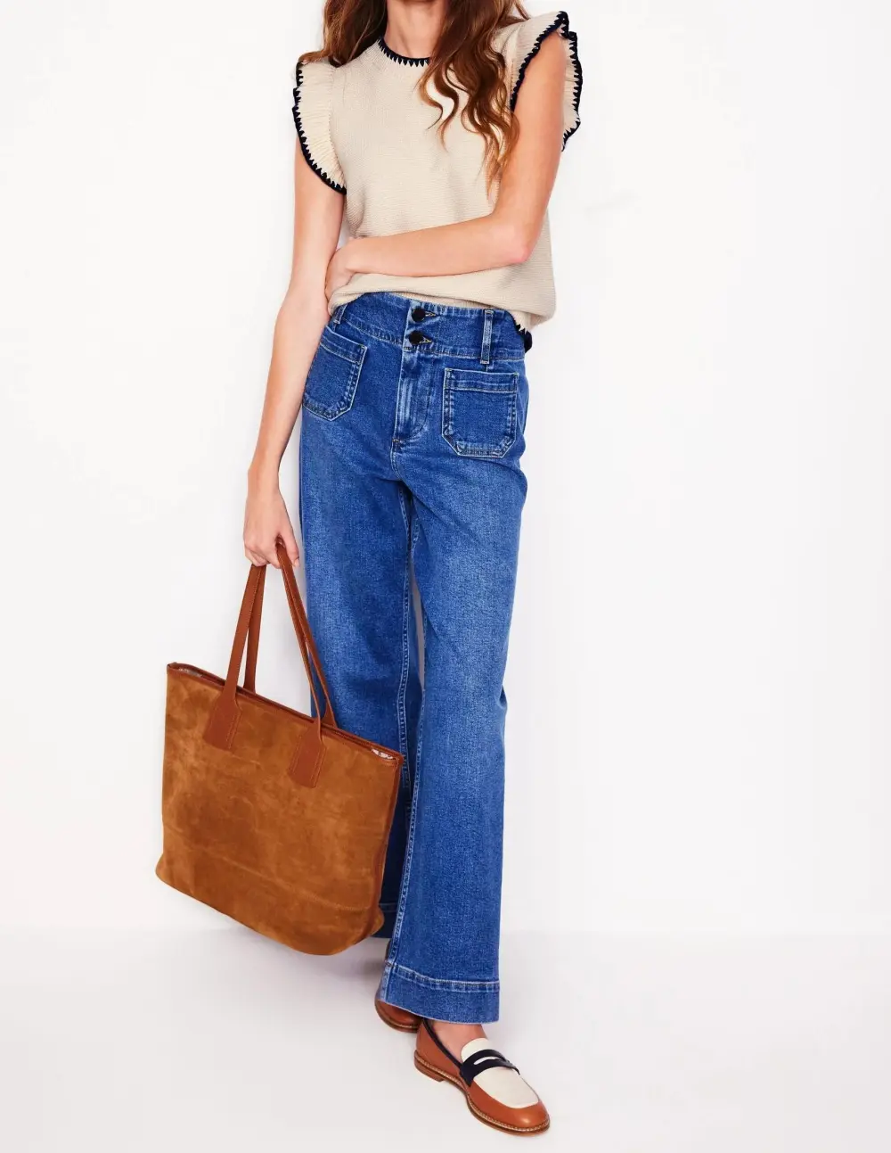 Lena Stitch Detail Casual Vest