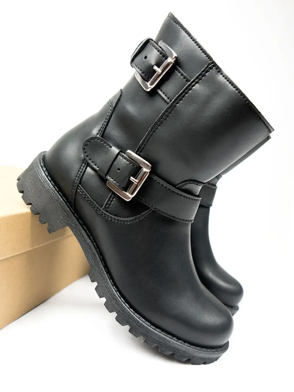Women's Minimal Modern Water Resistant Vegan Leather Everyday Boots