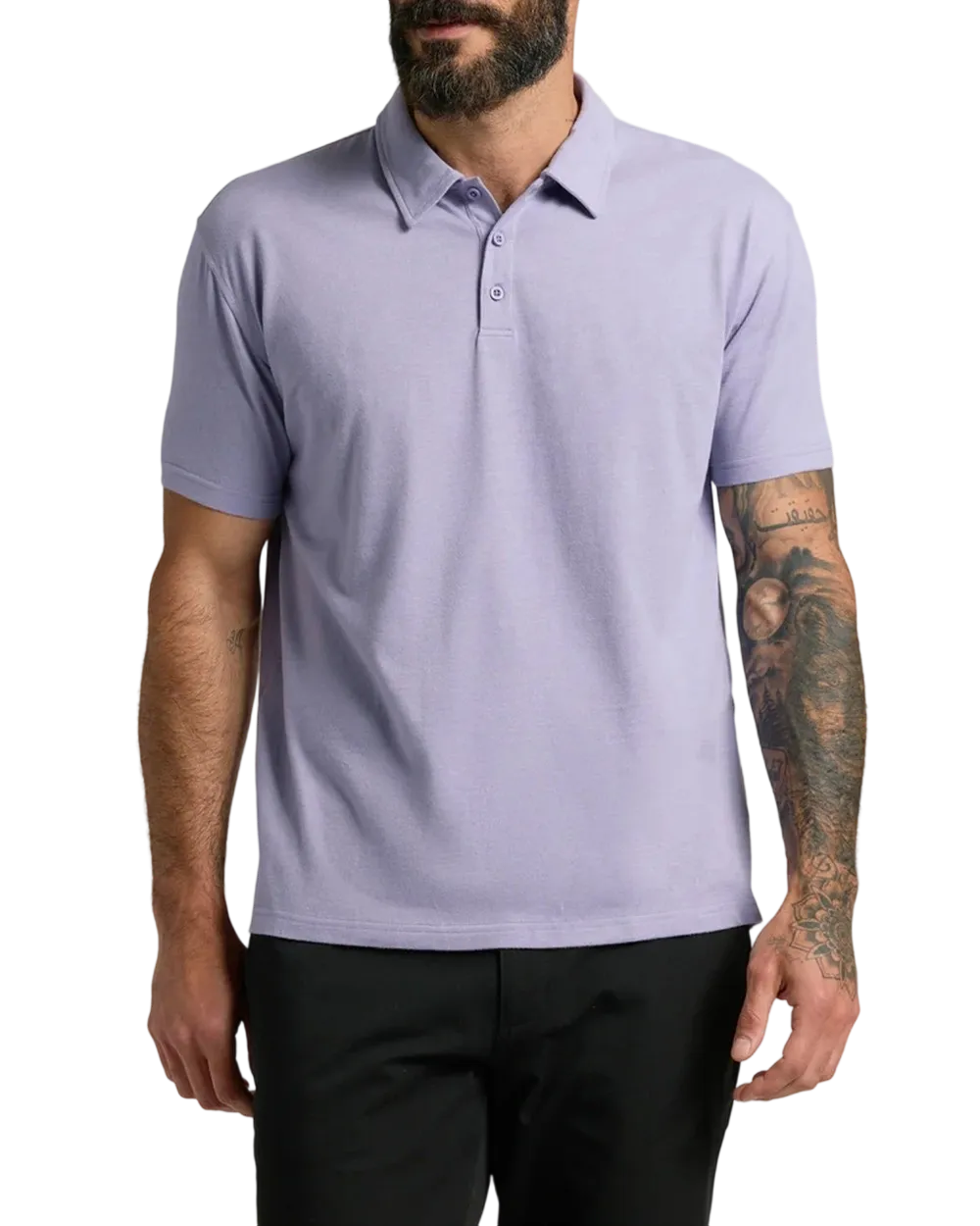 Men'S Casual Business POLO Shirt, Breathable Pique Fabric,Classic Polo