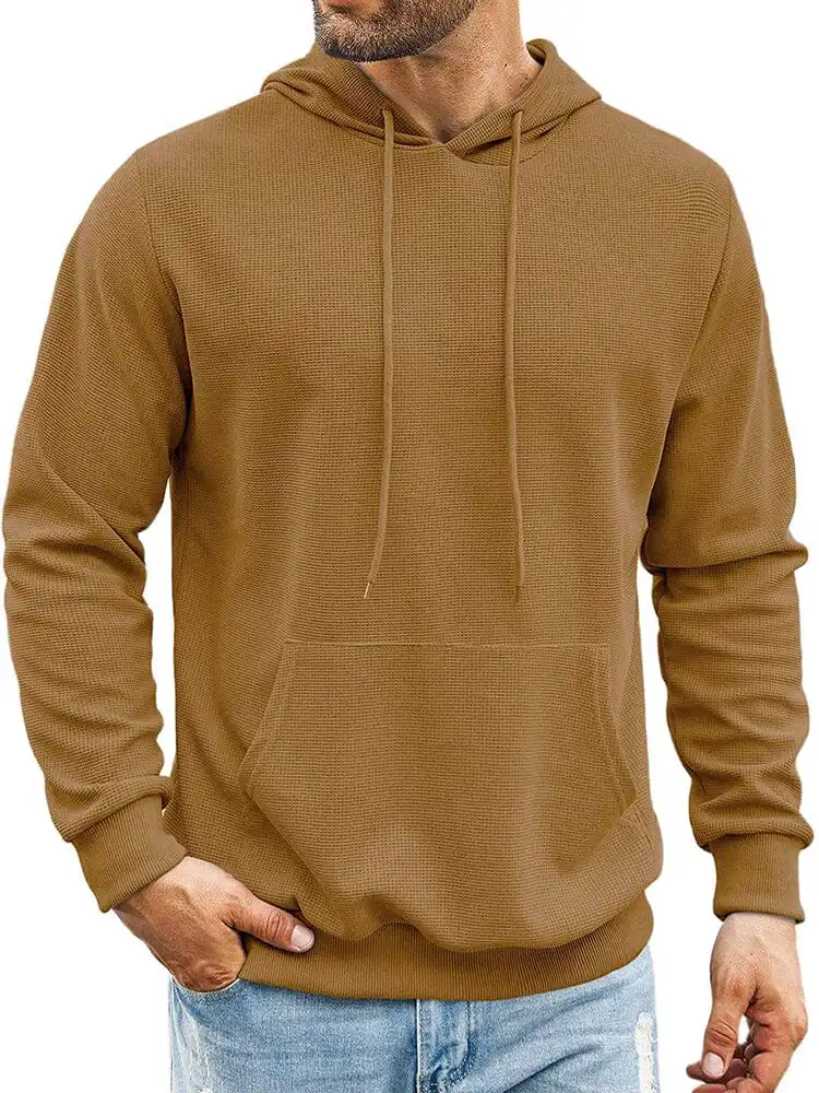 Classic Leisure Waffle Knit Hoodie