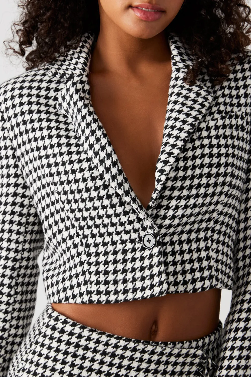 SHORT BLAZER WHITEBLACK
