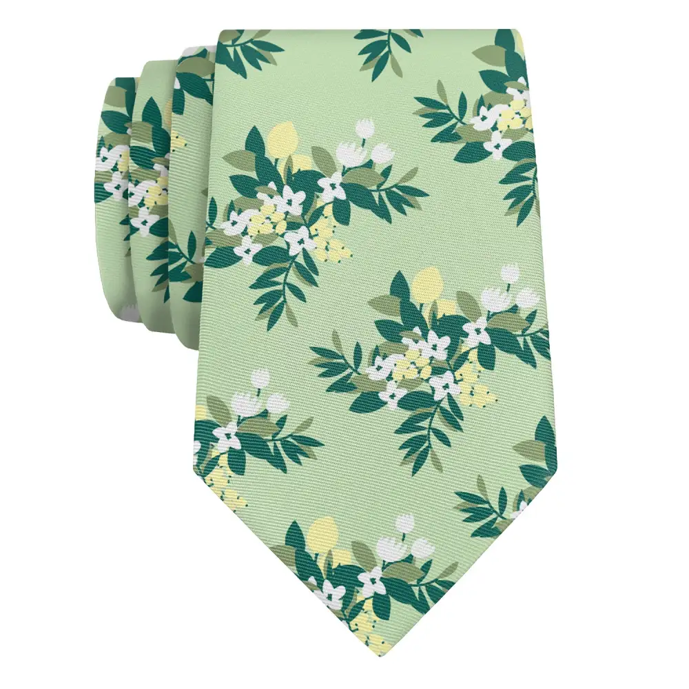 Lemon Blossom Pattern Necktie
