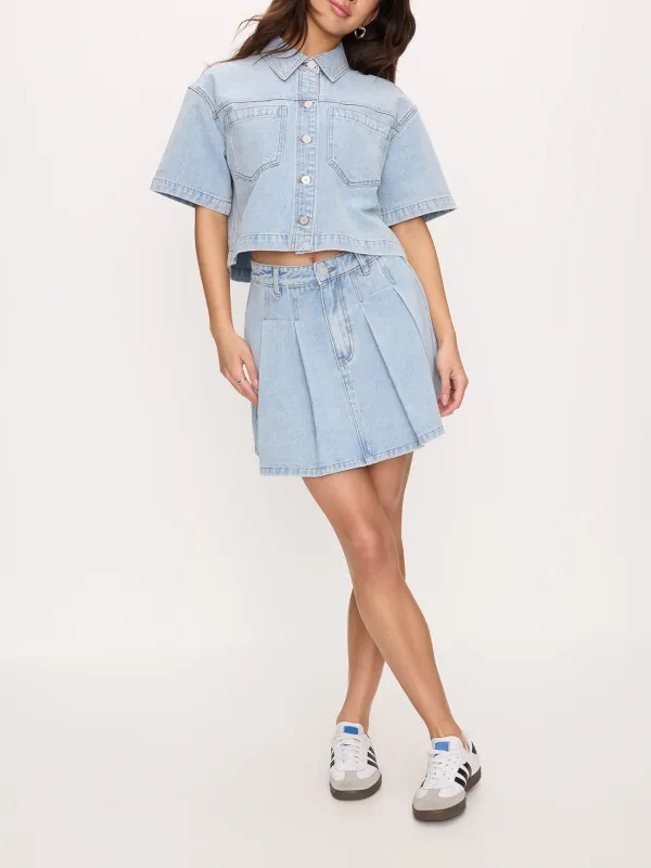 Short Sleeve Shacket