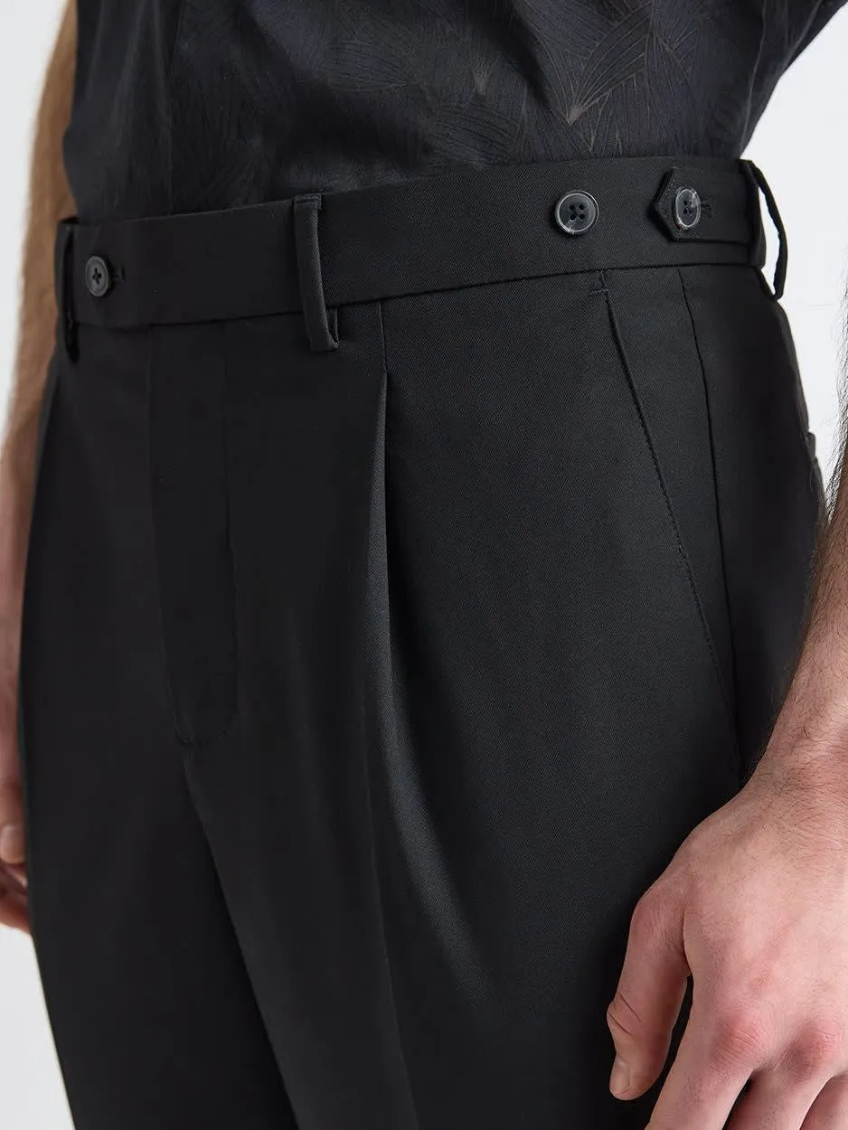 Black Straight Leg Pant