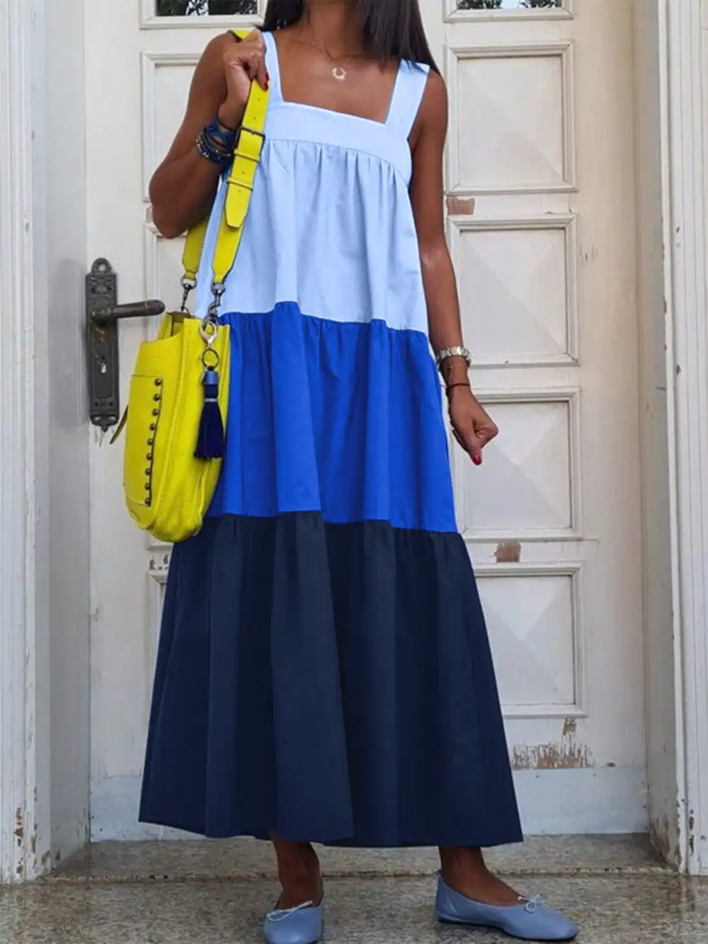 Patchwork Dress Casual