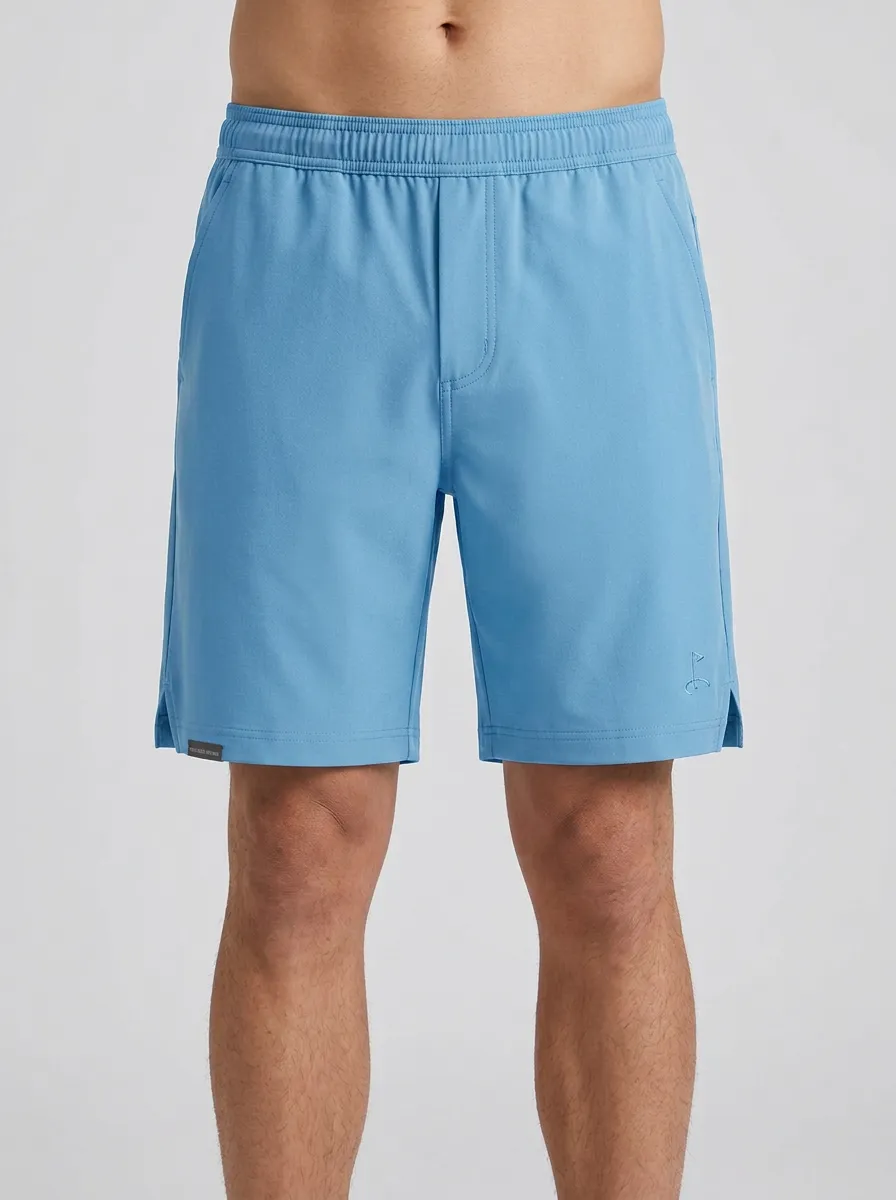 Athletic Flag-Motif Golf Athletic Shorts