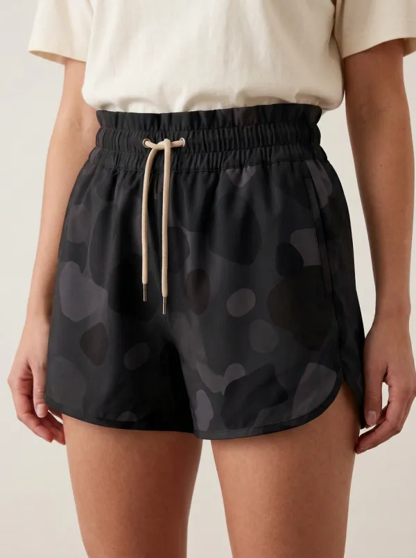 Women's Abstract Spot High-Rise Casual Shorts