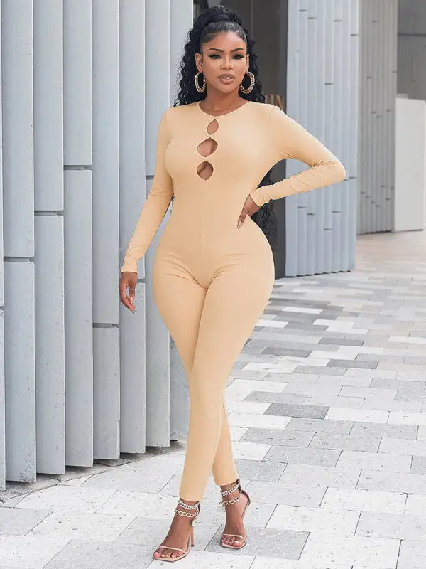 Clean Slim Fit Hip Lifting Jumpsuit