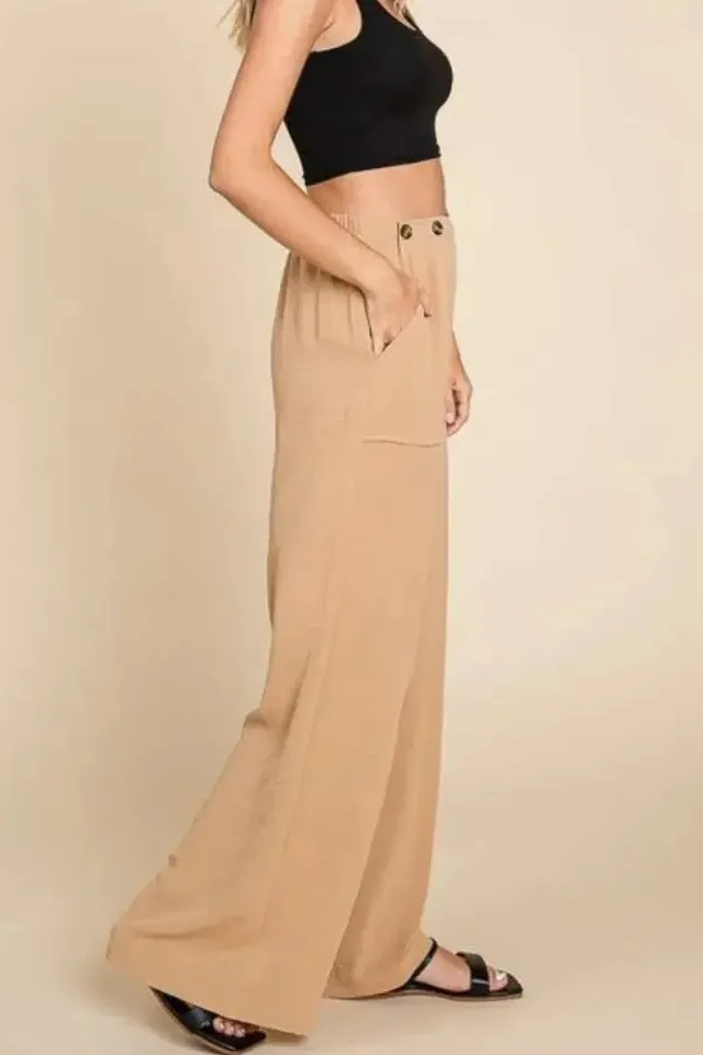 High Waist Wide Leg Cargo Pants Comfy And Trendy