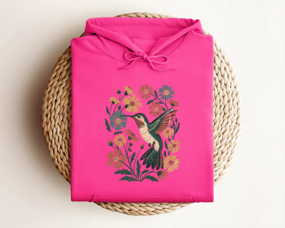 Hummingbird Graphic Pullover Hoodie