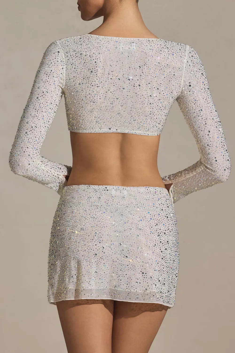 Slim Fit Curve Shorts Long Sleeve Top