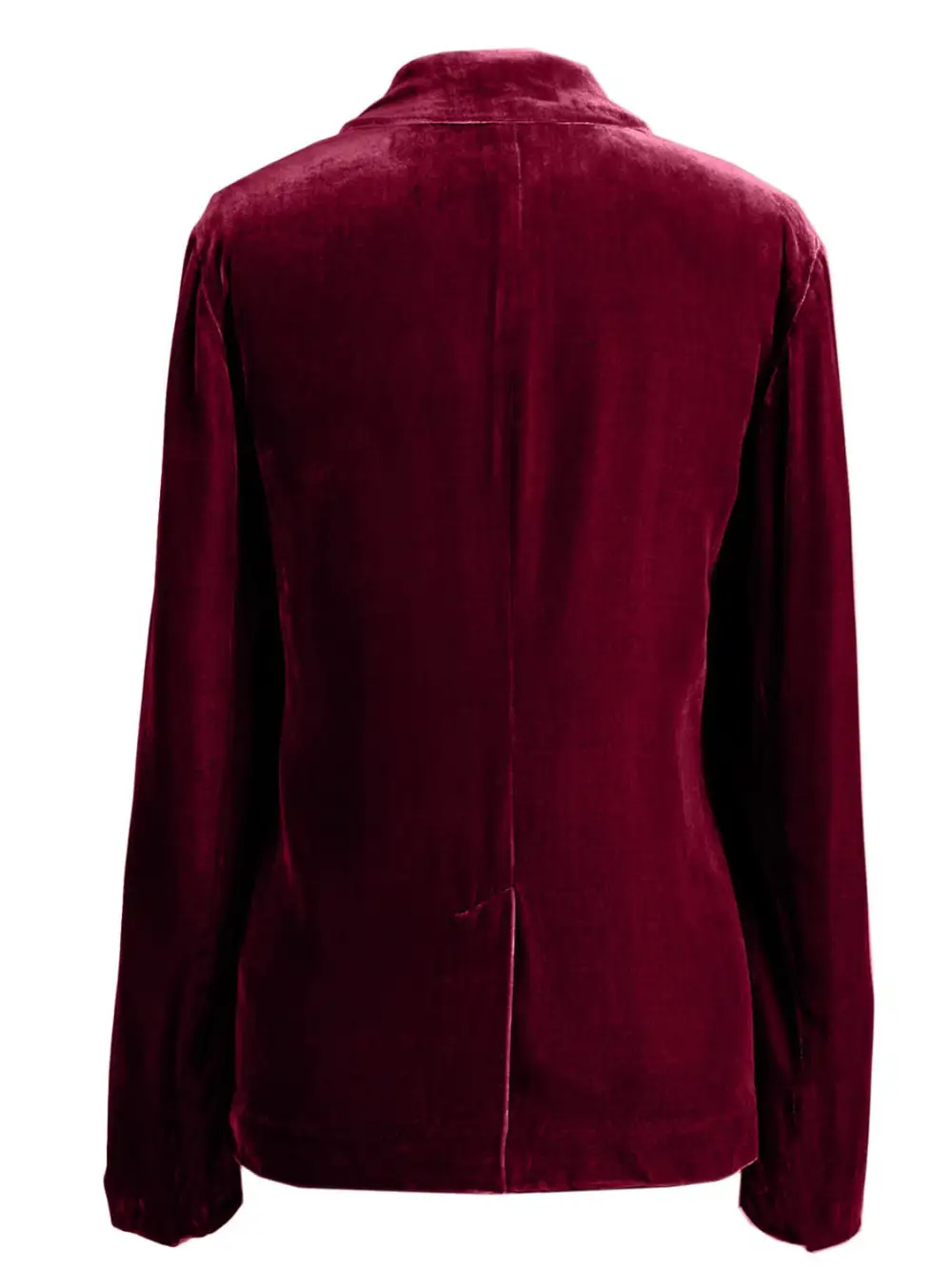 Refined Button-Up Lapel-Collar Blazer