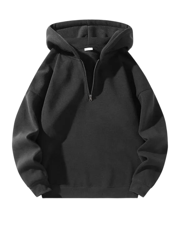 Men's regular fit solid color zip-up hoodie【CLEARANCE ONLY FOR TODAY】