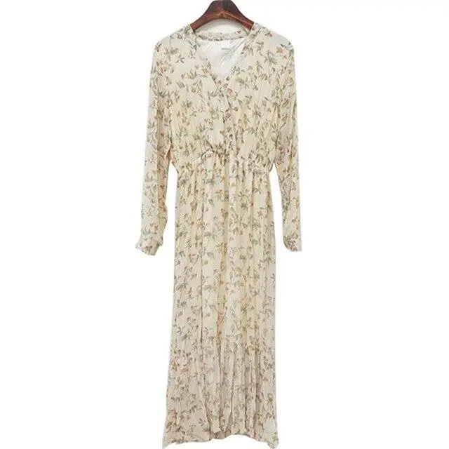Luludress 2025 Sexy V-neck Full Sleeve Long Dress