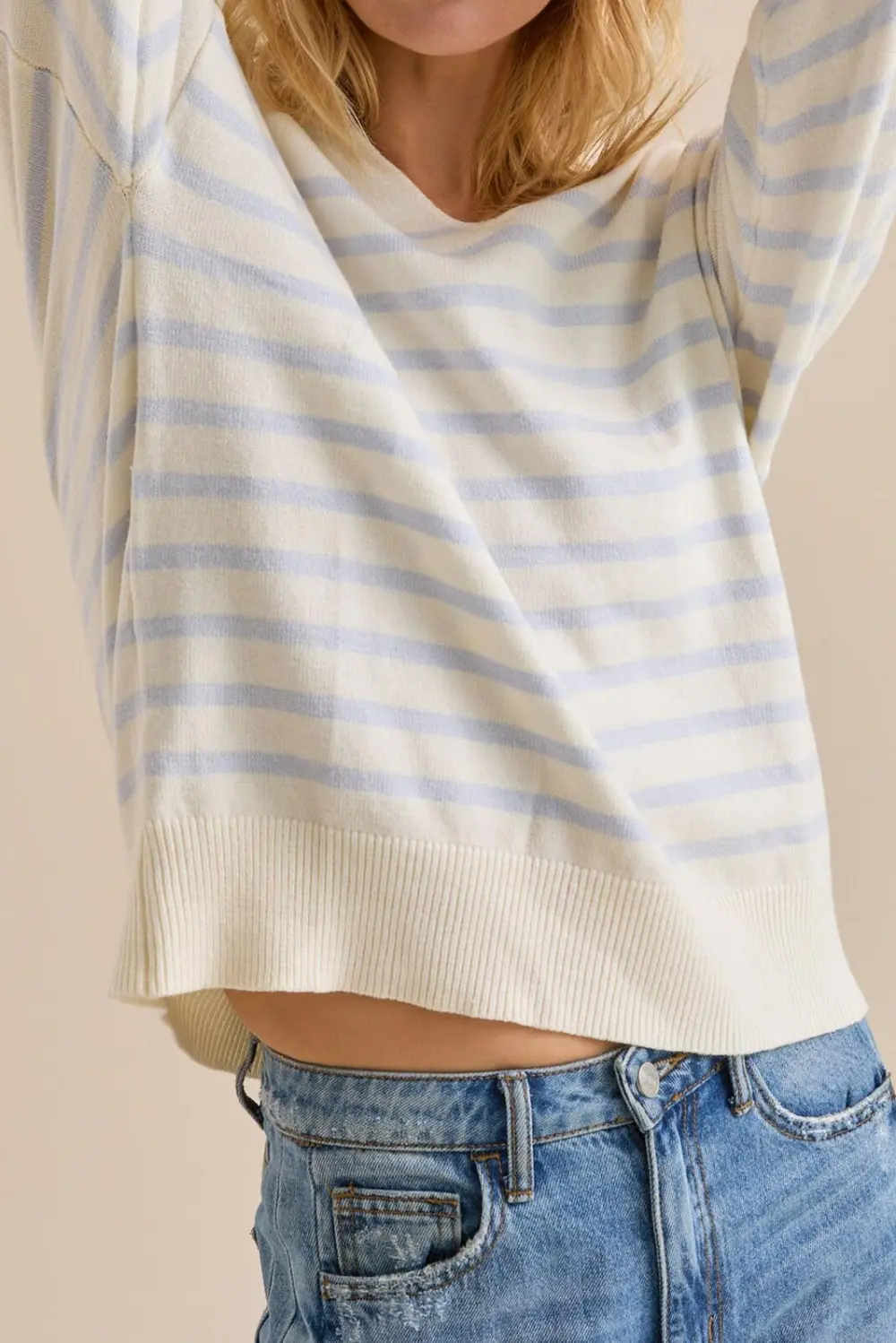 Long Sleeve Striped Pullover