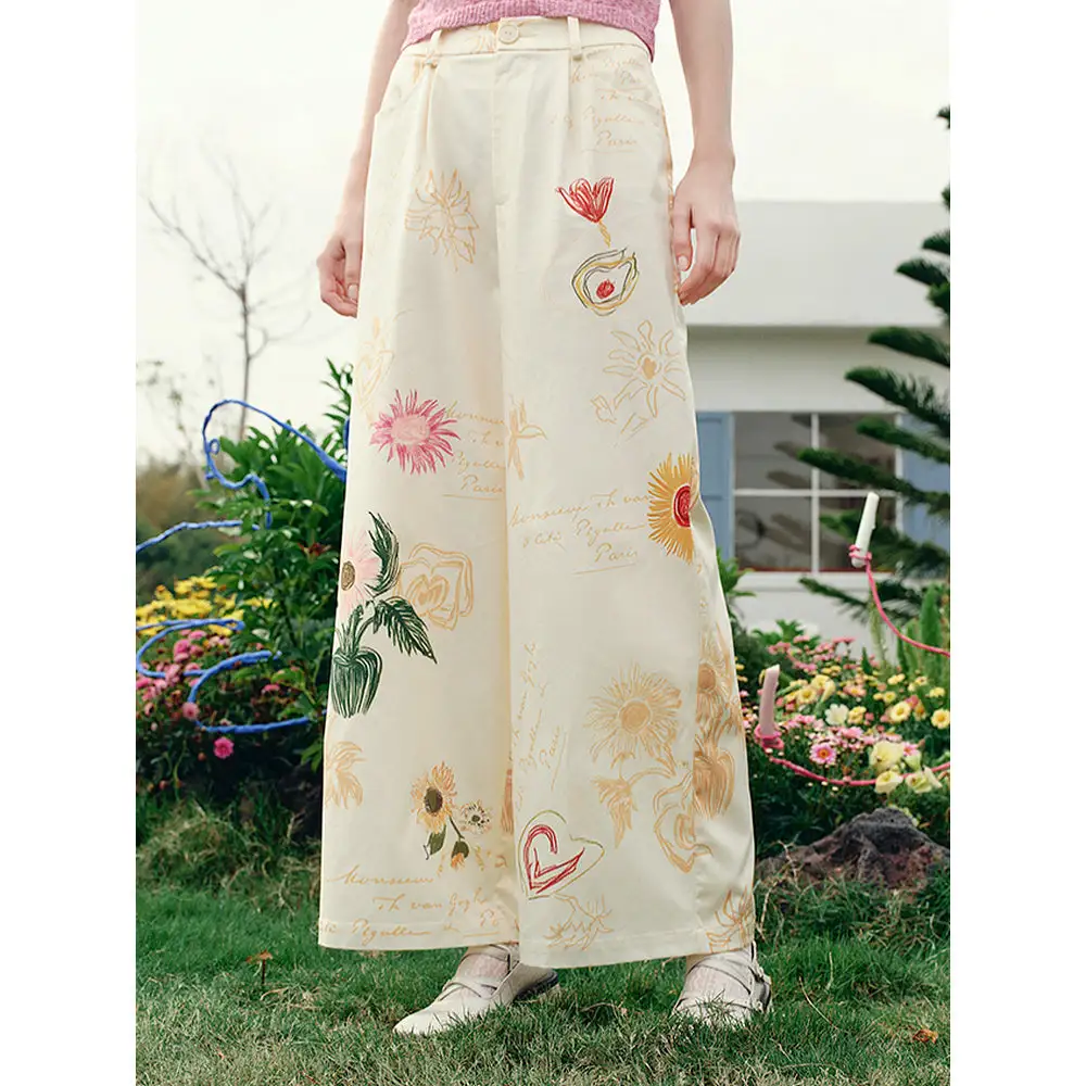 Everyday Casual Floral Pants