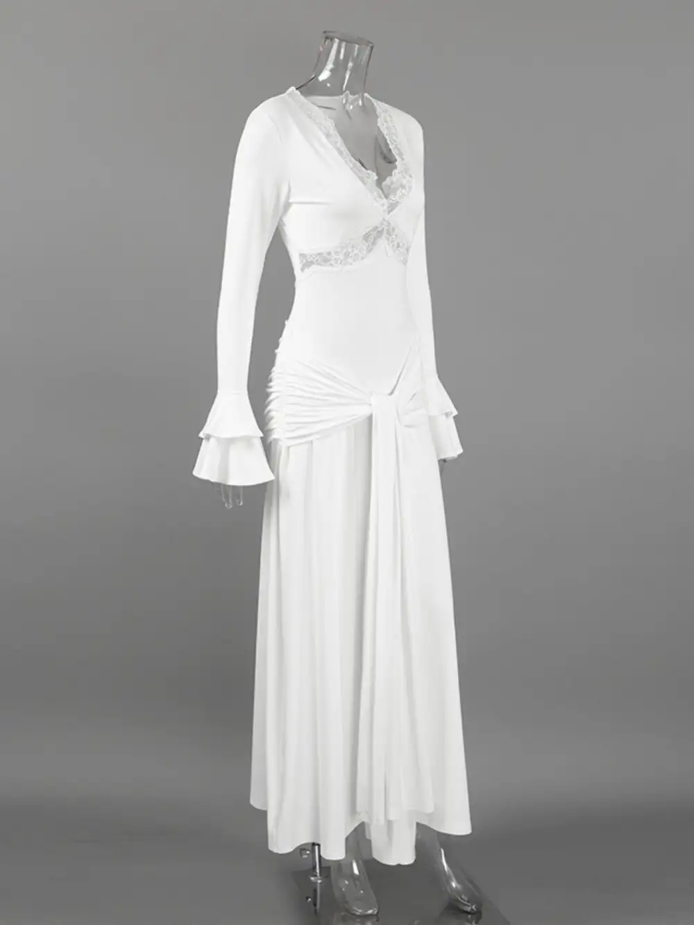 Lace Long Sleeve Maxi Dress