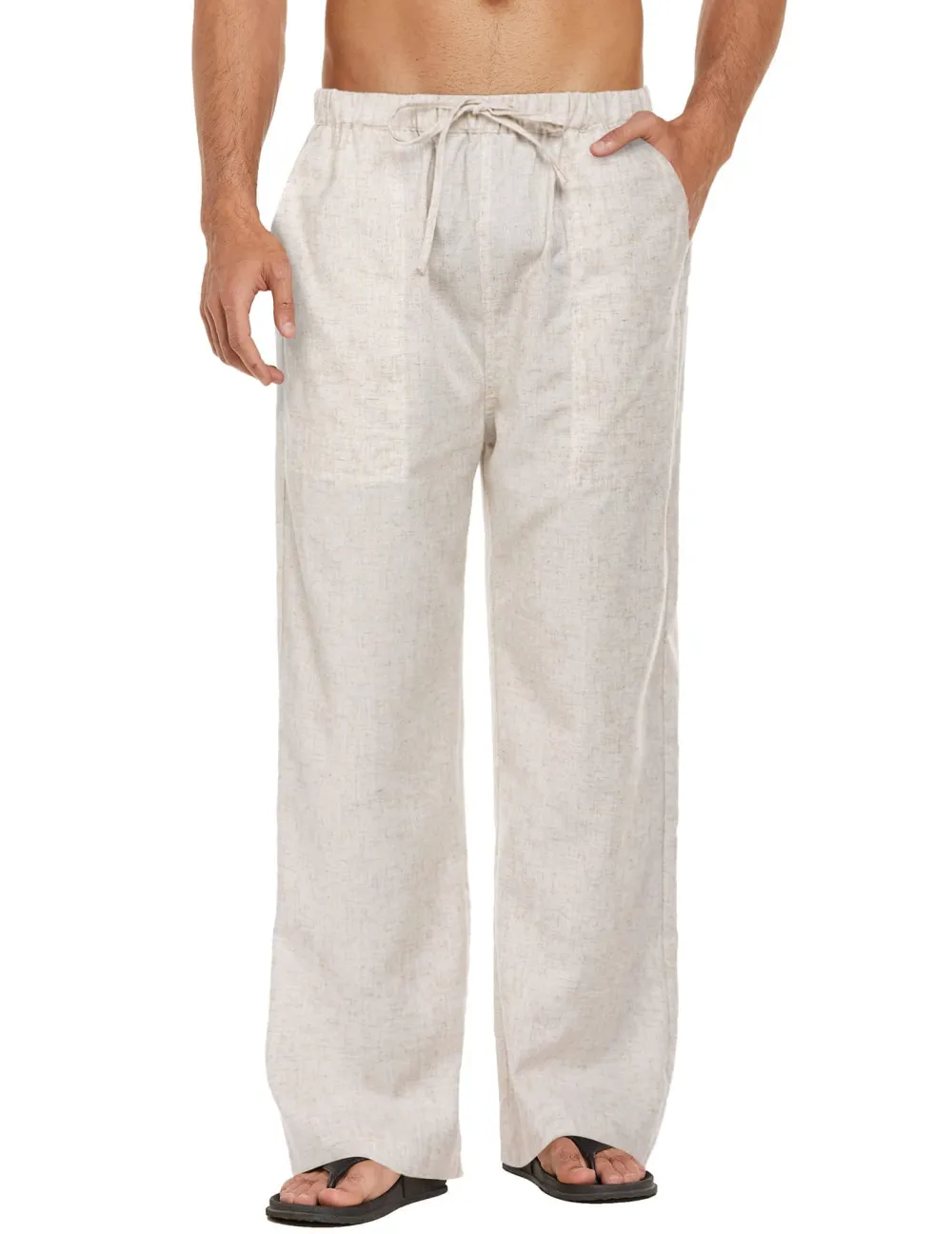 Linen Waist Yoga Pants
