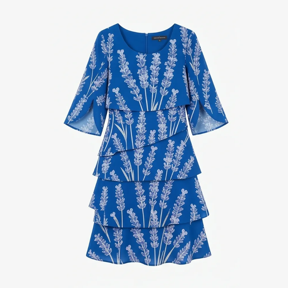 Tiered Floral Lumielle Midi Dress