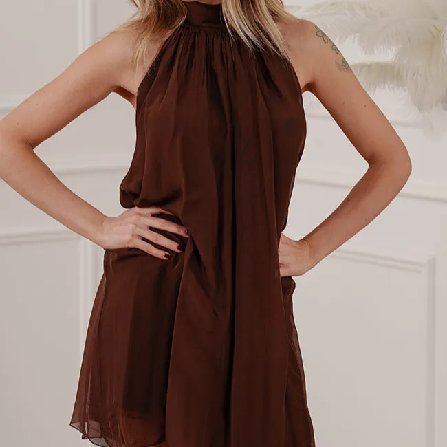 Relaxed Mini Viscose Dress