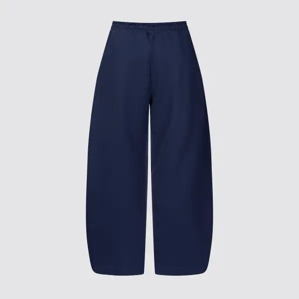 Drawstring Pocketed Barrel Leg Wide Barrel Ultra Heavyweight Barrel French Terry Sweatpants