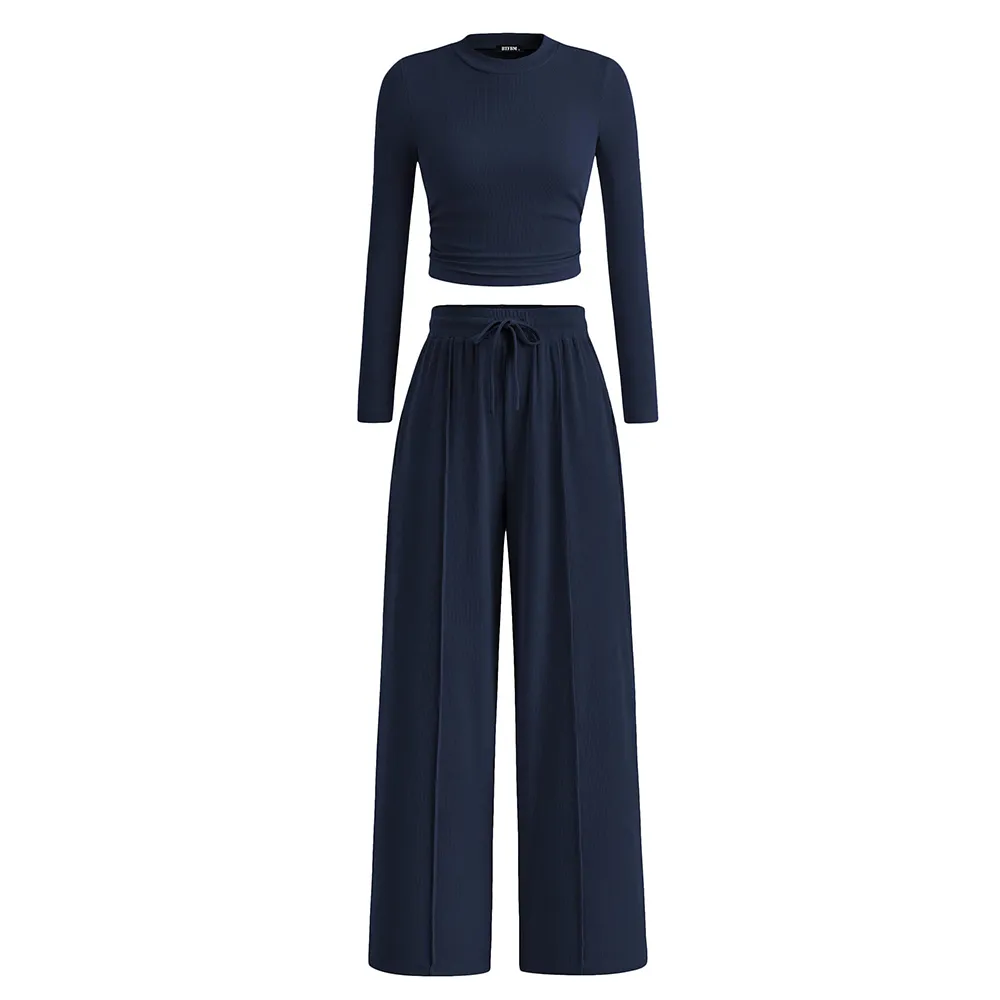 2-Piece Ribbed Knit Set Loungewear
