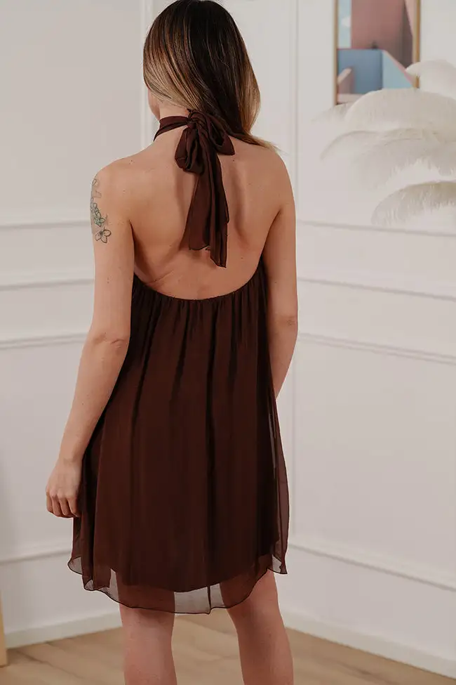 Relaxed Mini Viscose Dress
