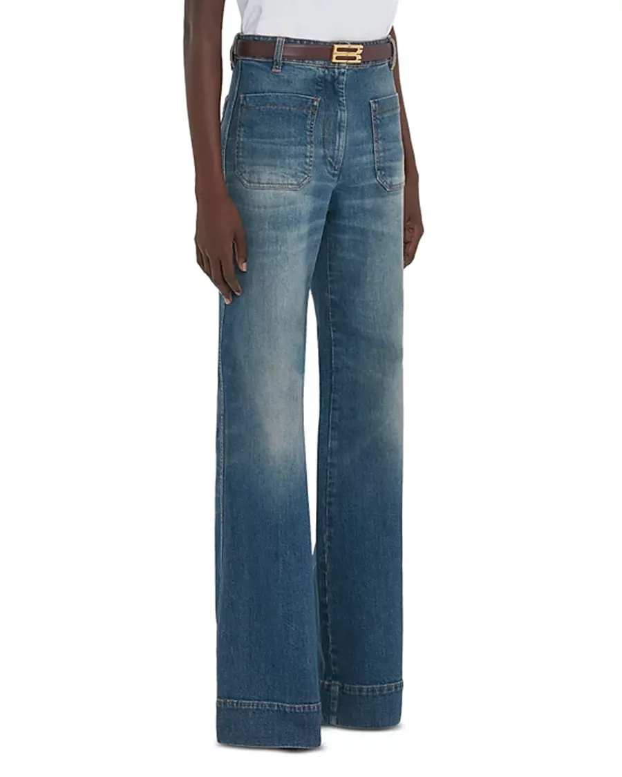High Rise Wide Leg Jeans in Indigo