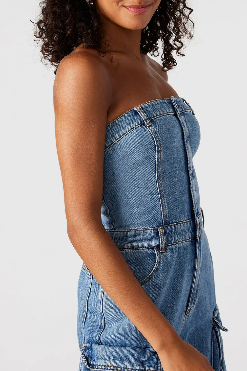 DUO DENIM JUMPSUIT