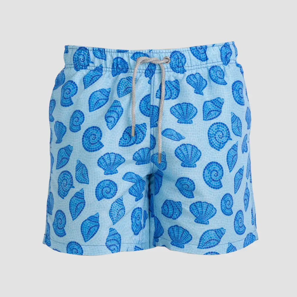Mosaic Seashells Swim Shorts