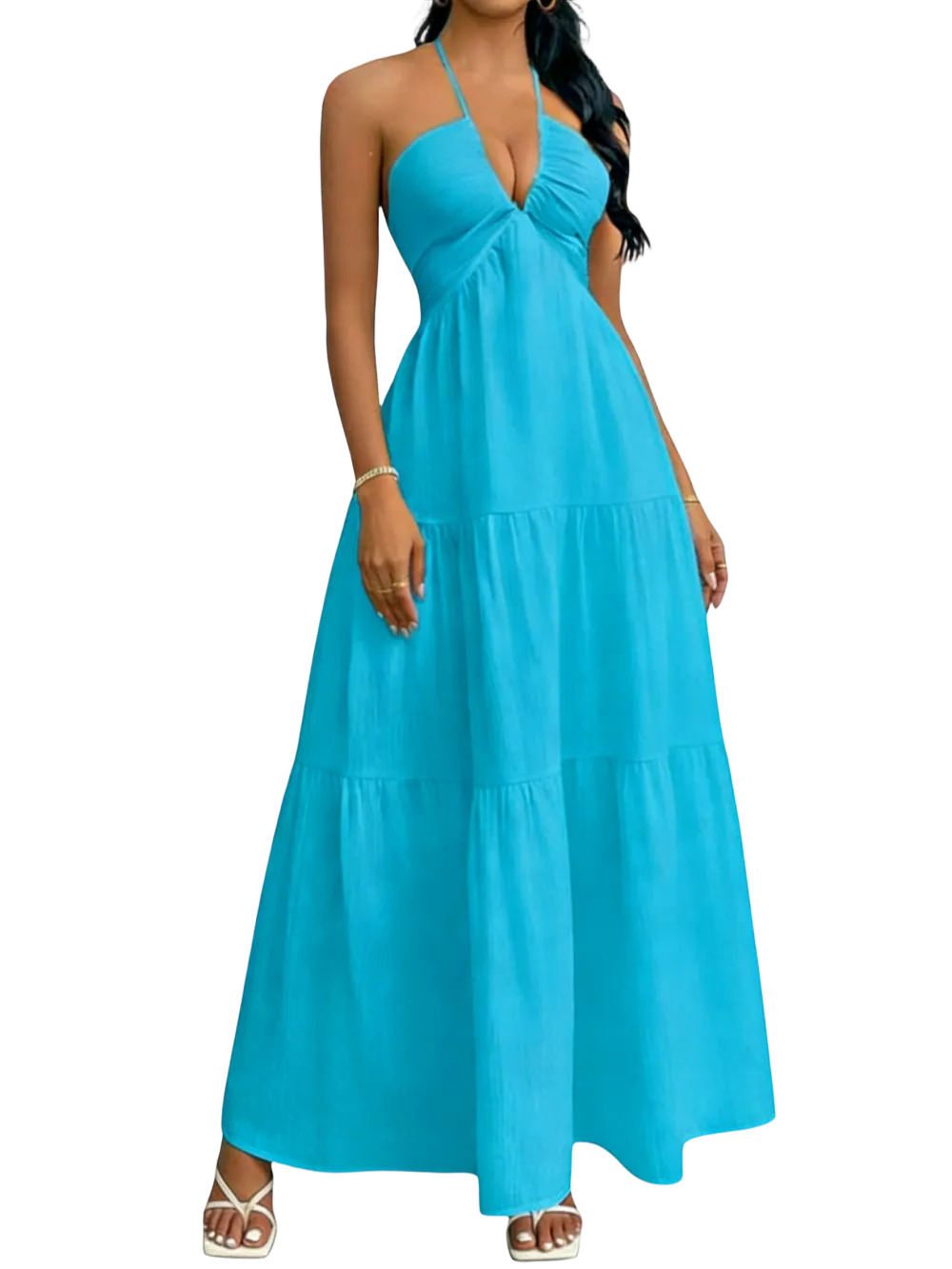 Women's Plain Dress, Summer Clothes Women, Casual Basic Loose Fit Sleeveless Dress for Beach Holiday Vacation