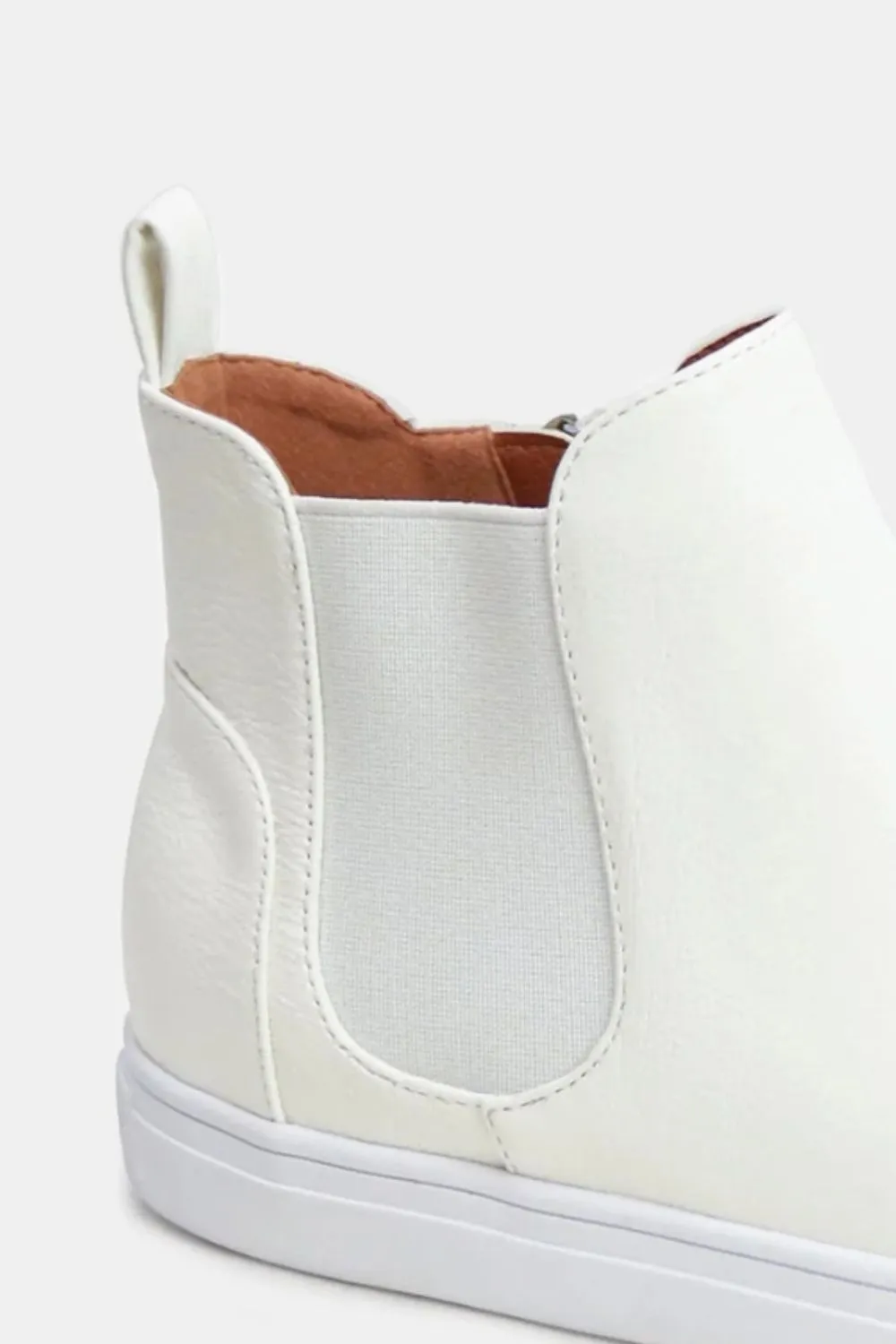 Fashion Faux Suede Elastic Side Panel Boot