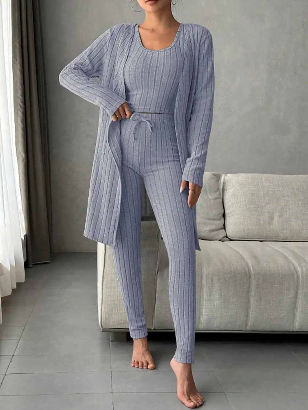 Scoop Neck Lounge Sleepwear Set