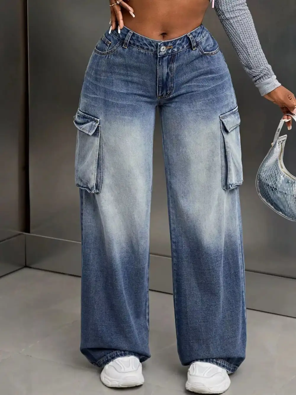Loose Fit Simple Denim Jeans