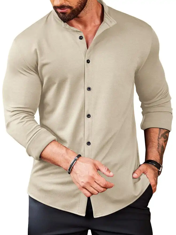 Casual Wrinkle Free Button Shirt