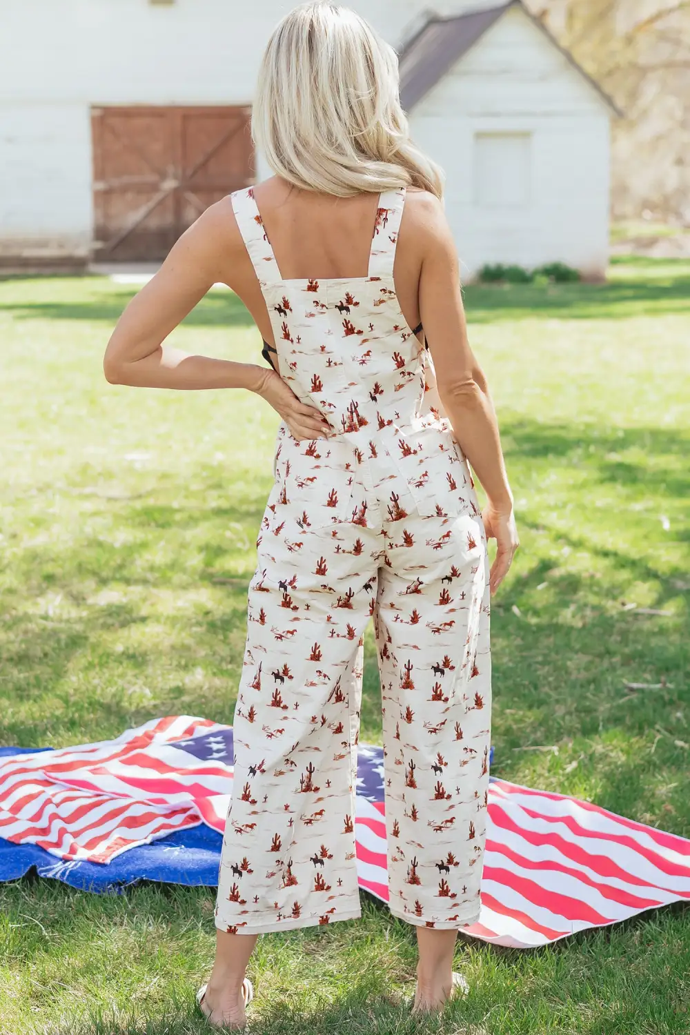 Western Printed Button Adjustable Straps Loose Accessory