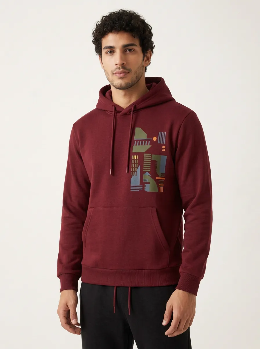 Men's Charcoal Kangaroo Pocket Hoodie and Jogger Set