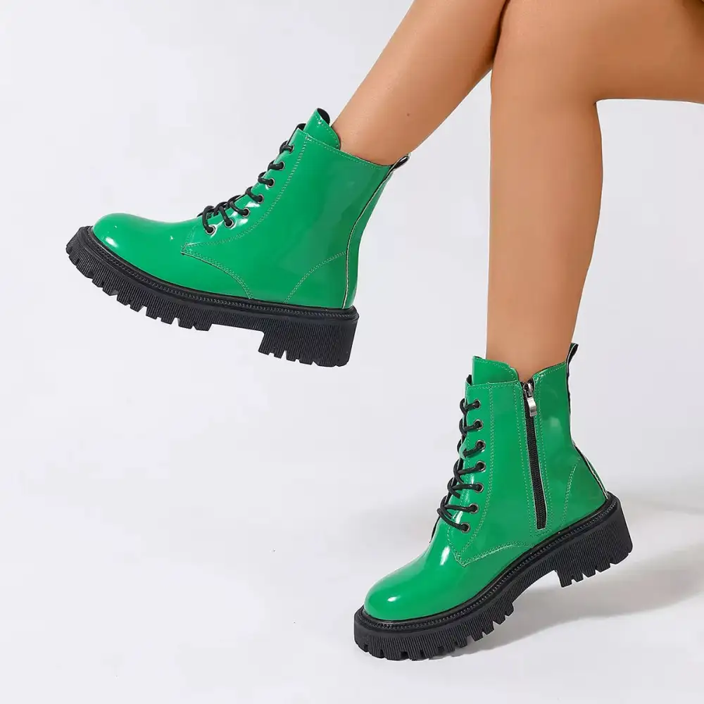 Lace Up Platform Combat Boots
