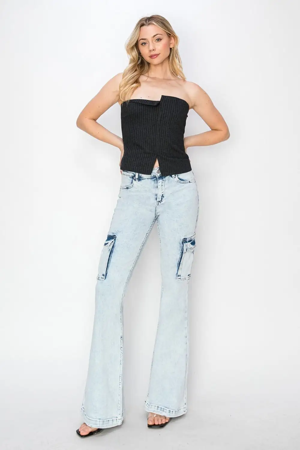Pull On Airy Denim Jeans