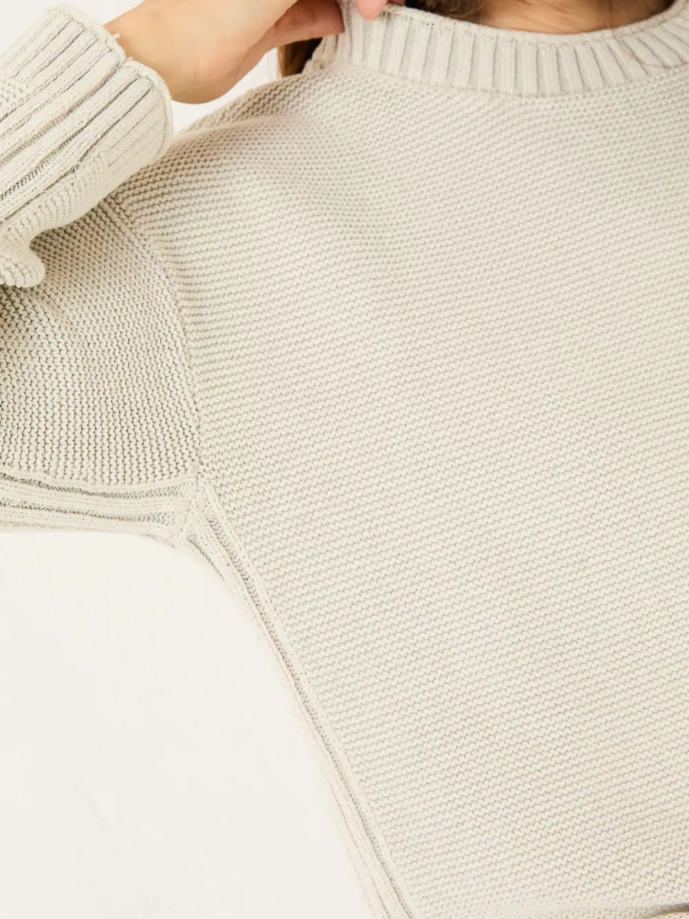 Stone Elia Laundered Knitted 100% Cotton Jumper