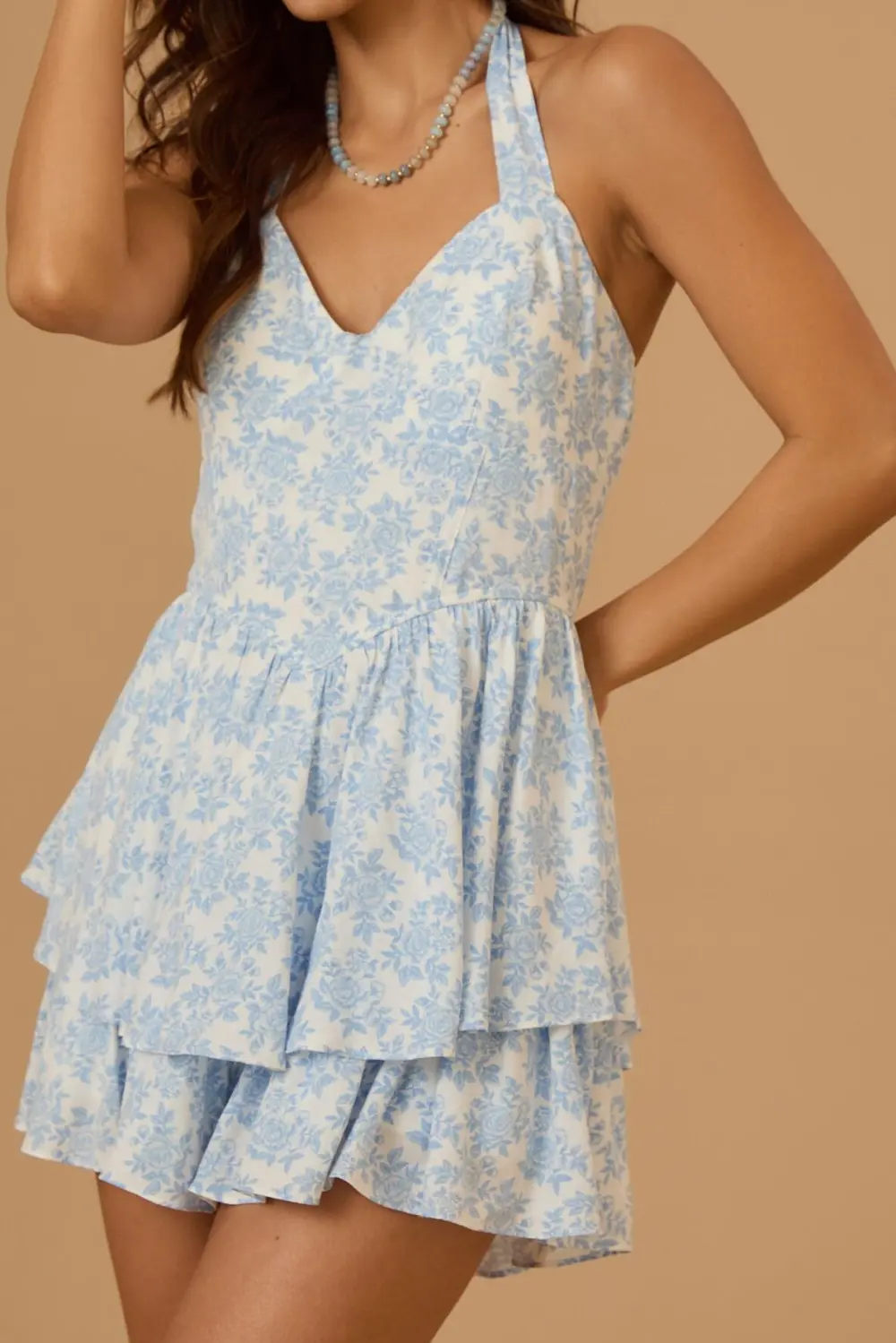 Halter Floral Romper